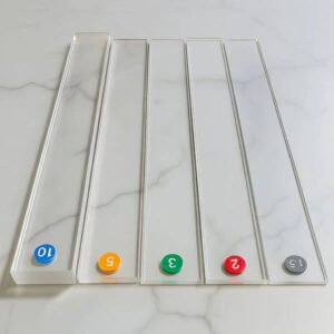 Kit de réglettes en plexiglass - Maîtrisez l’épaisseur de vos pâtes comme un pro.